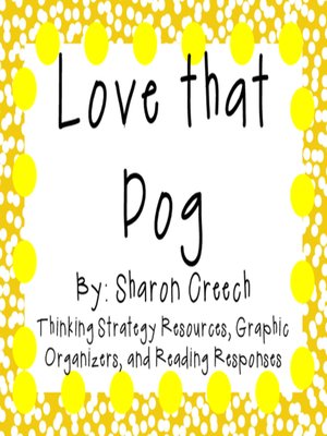 cover image of Love that Dog by Sharon Creech
